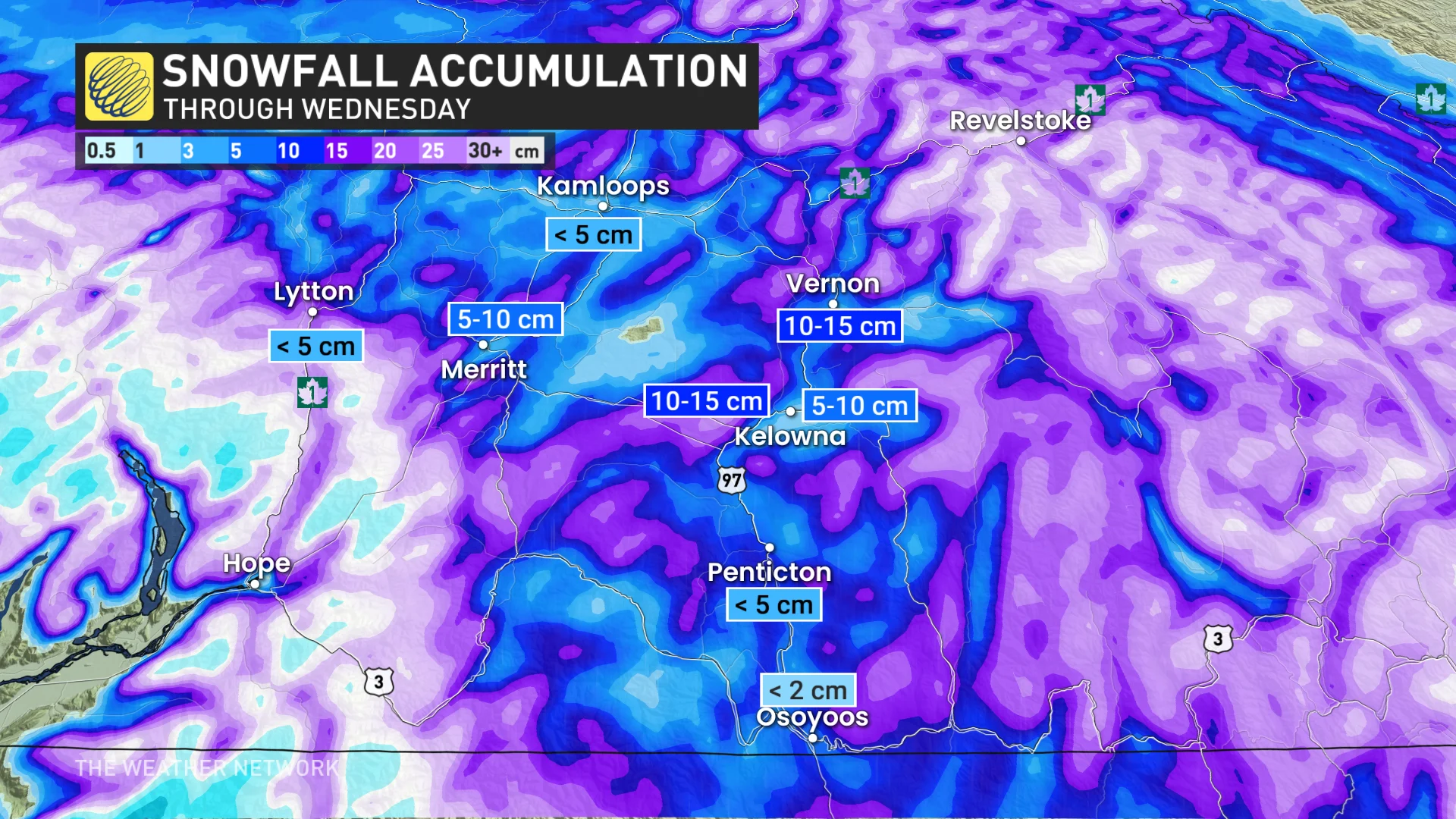 Baron - BC snow totals - Dec17