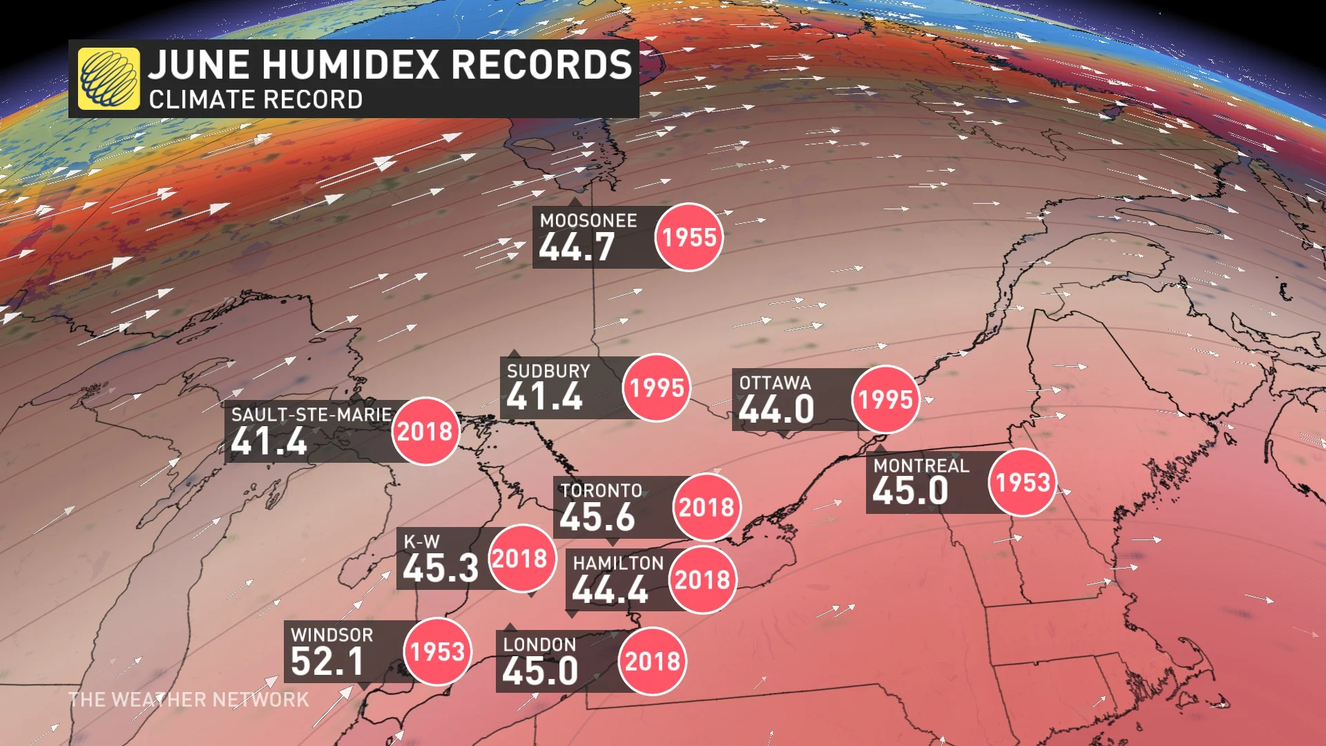 Ontario and Quebec June humidex records_June 17