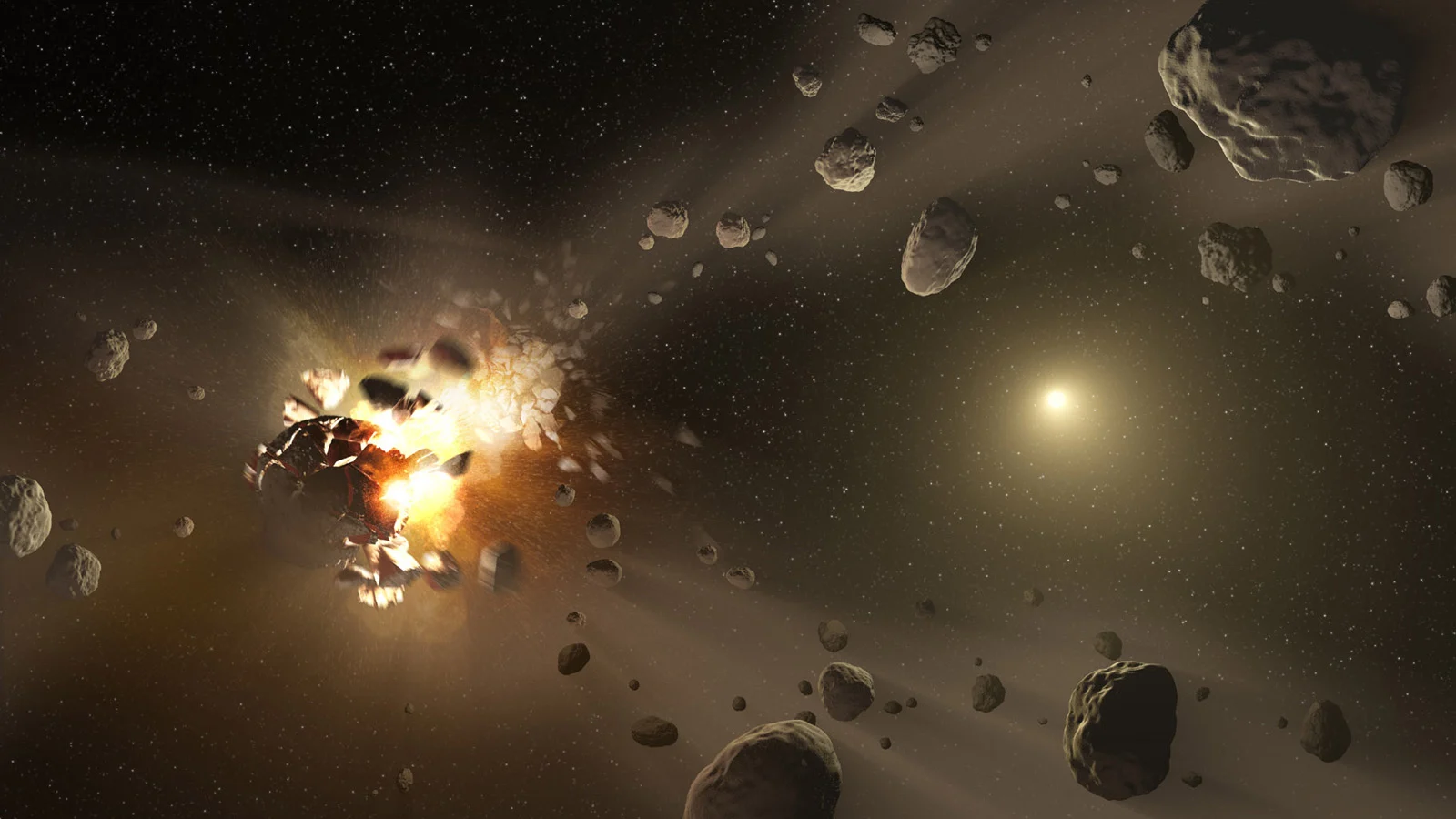 Ancient asteroid smash-up may have touched off an ice age here on Earth