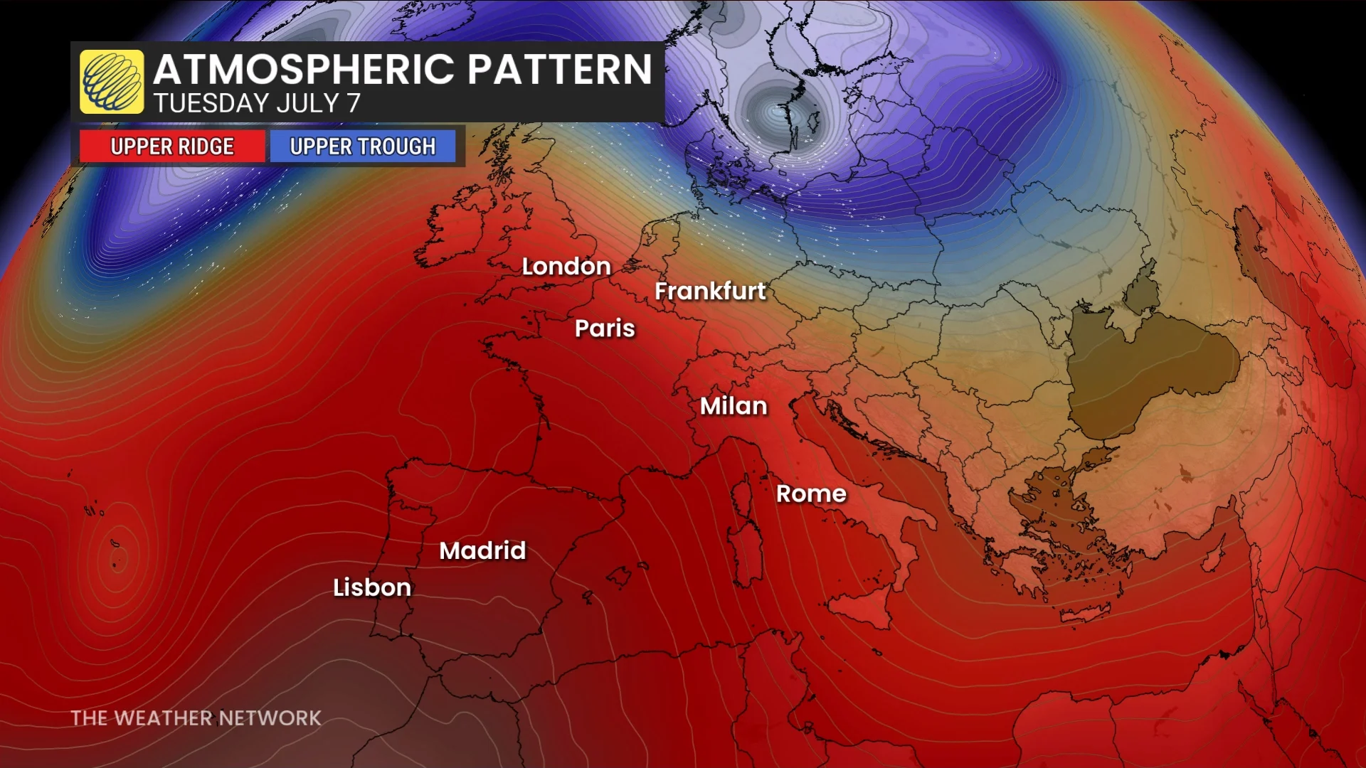 Europe Atmospheric Pattern July 7 2026