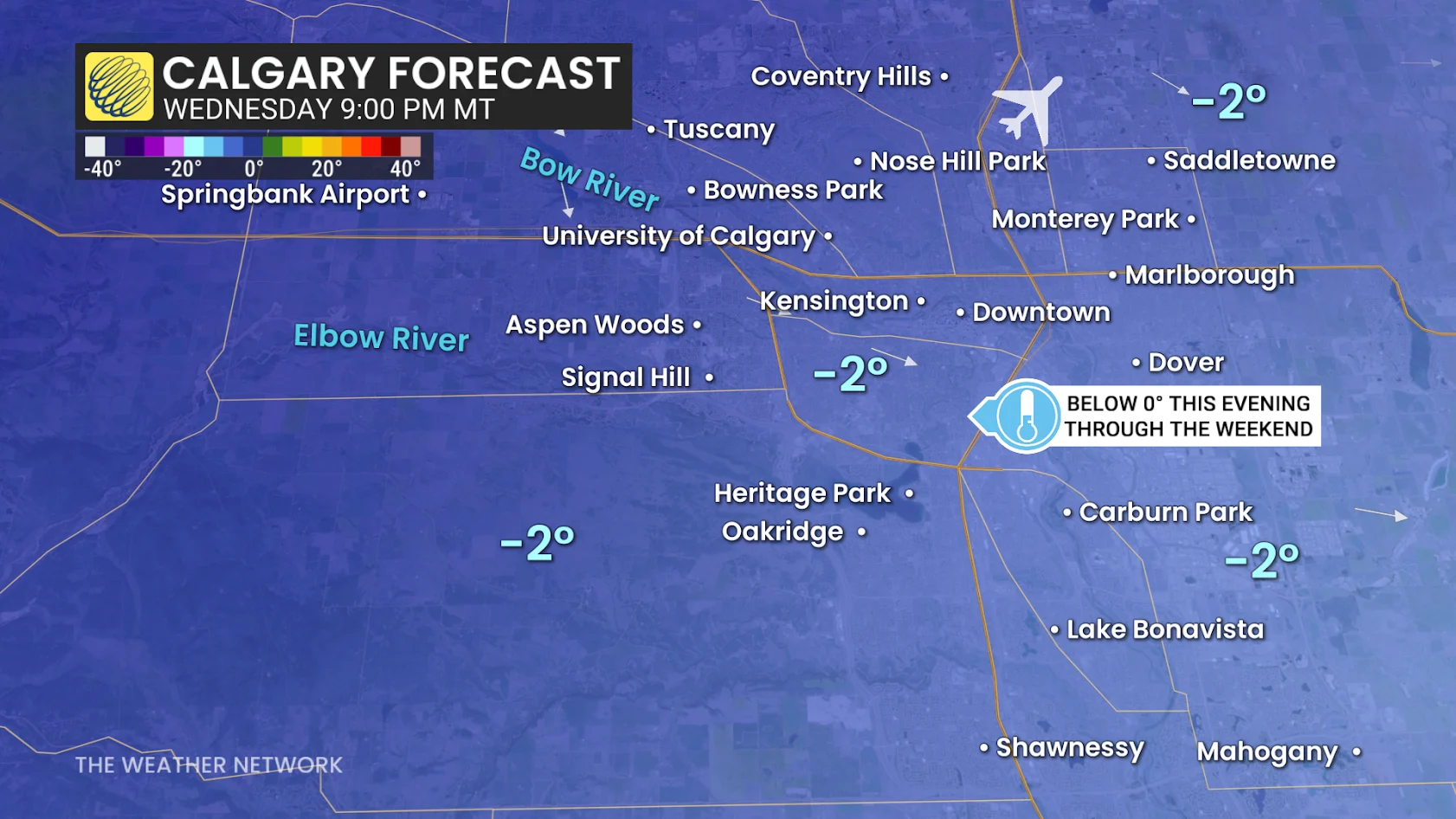 Calgary Wednesday night forecast conditions - Dec. 31, 2025