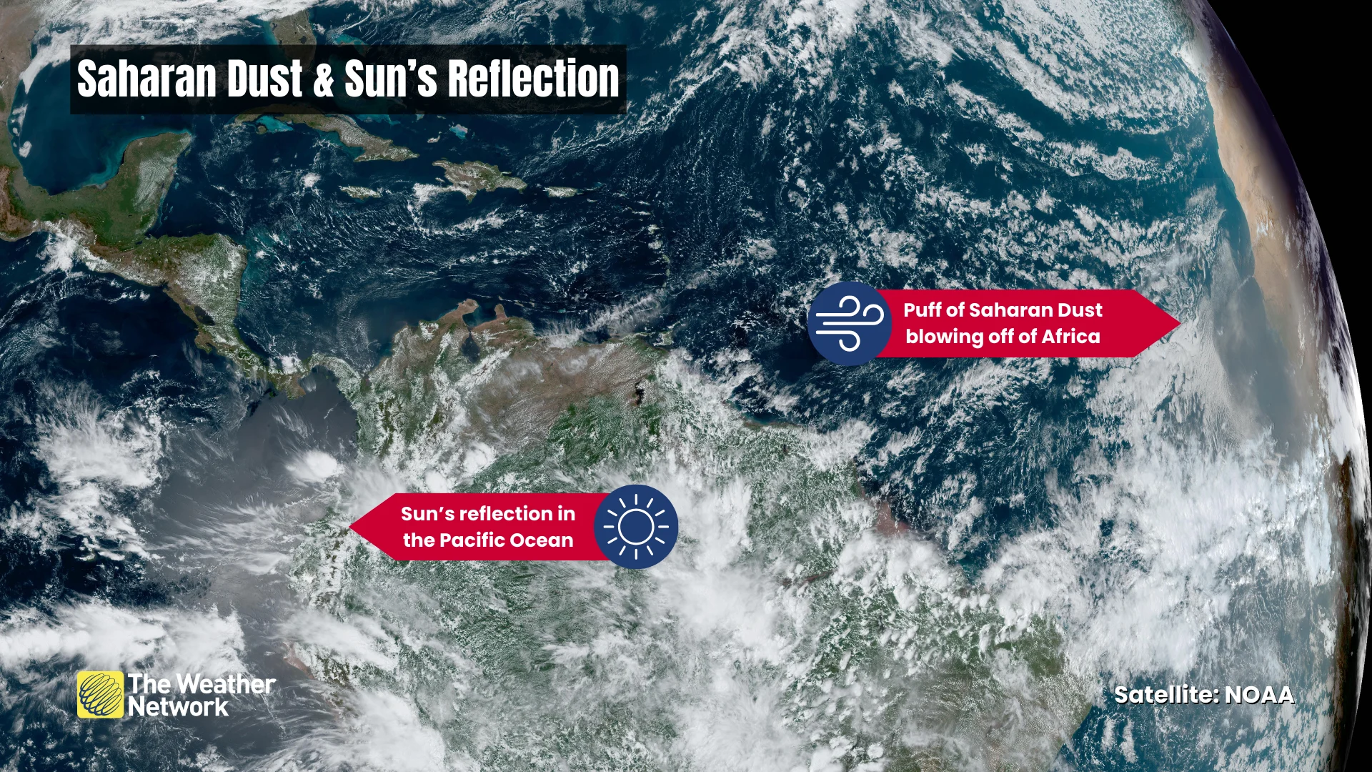 March 8, 2025 Satellite - Saharan Dust