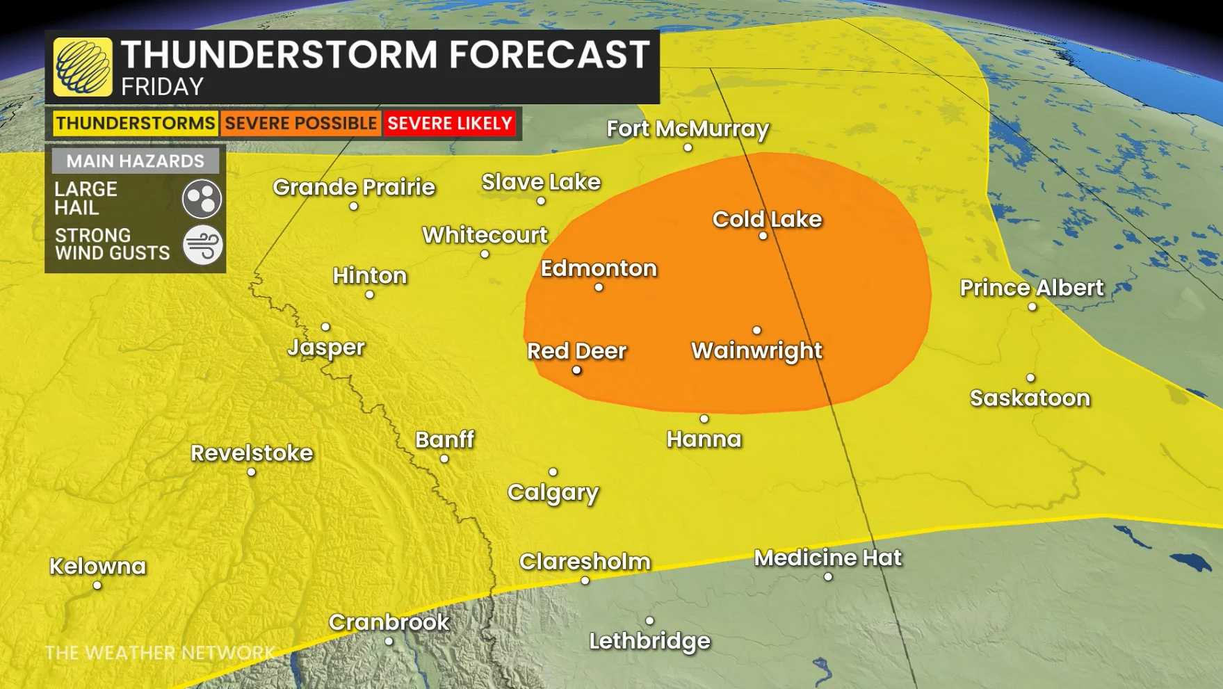 Baron - Friday thunderstorm risk Prairies - June 5
