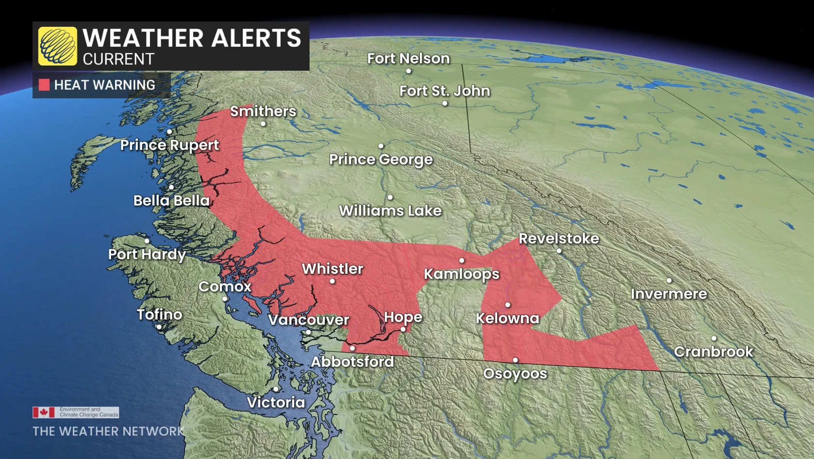 B.C. heat warnings