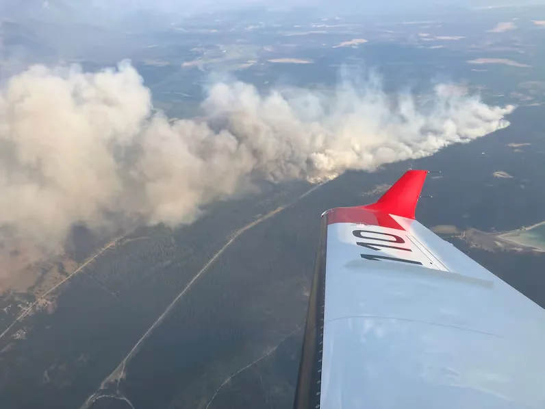 (BC Wildfire Service CBC) Wait Creek wildfire August 1 2026