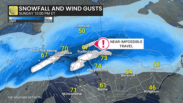 Powerful winter storm walloping Ontario, 50+ cm expected - The Weather ...