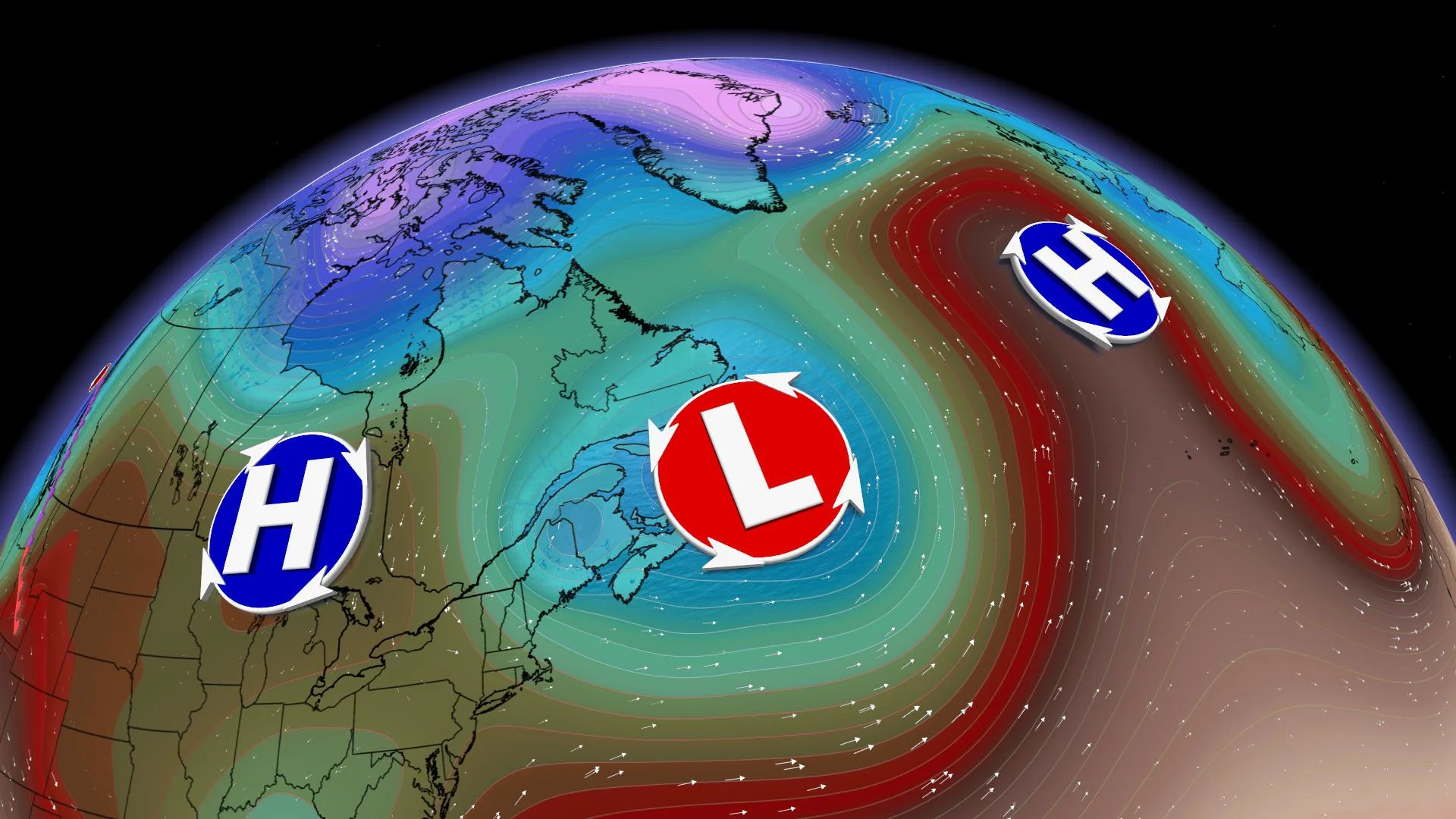 Rare set-up with 'backwards' system impacts Eastern Canada