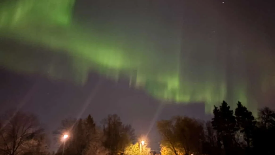 Winnipeg, Manitoba, Northern Lights, Prairies, Canada, Solar Storm, November 06, 2025. (Photo by Emily Boroski)
