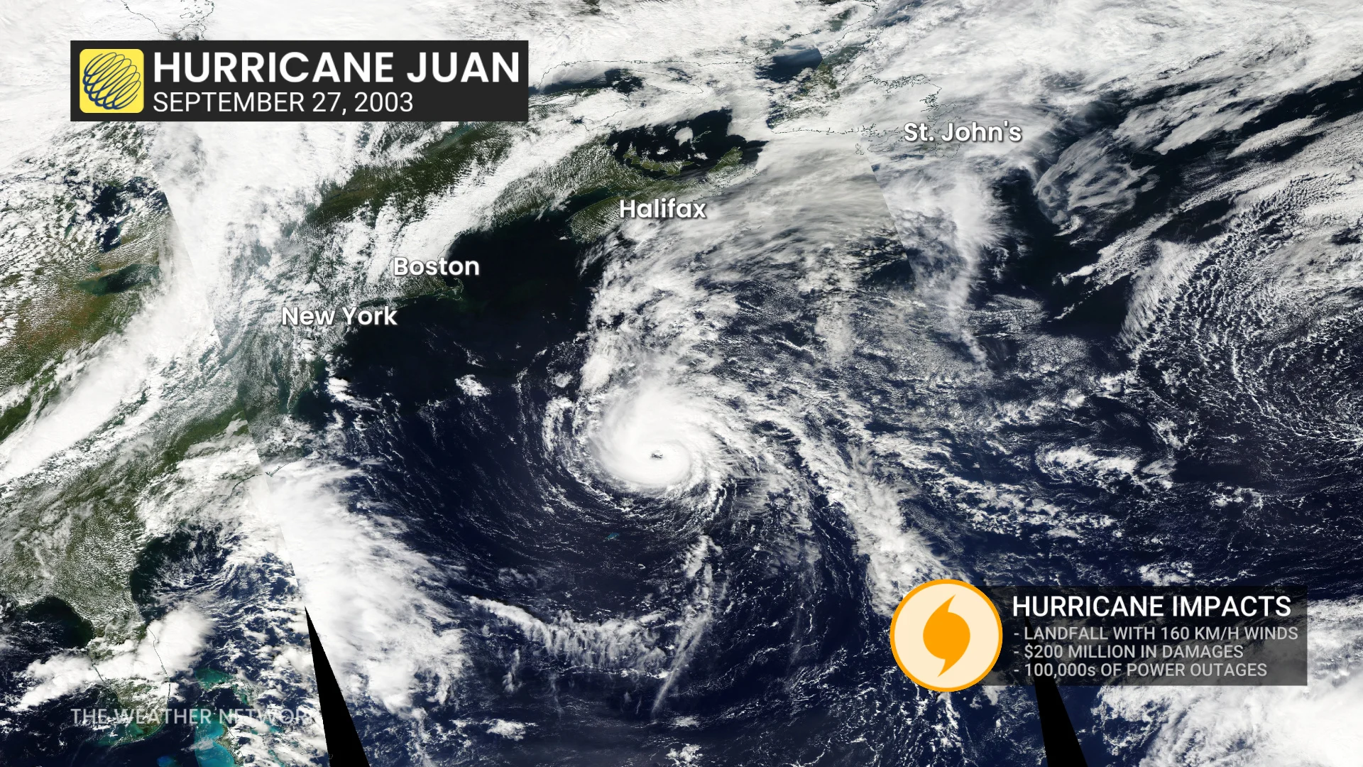 Hurricane Juan Satellite Image September 27 2003