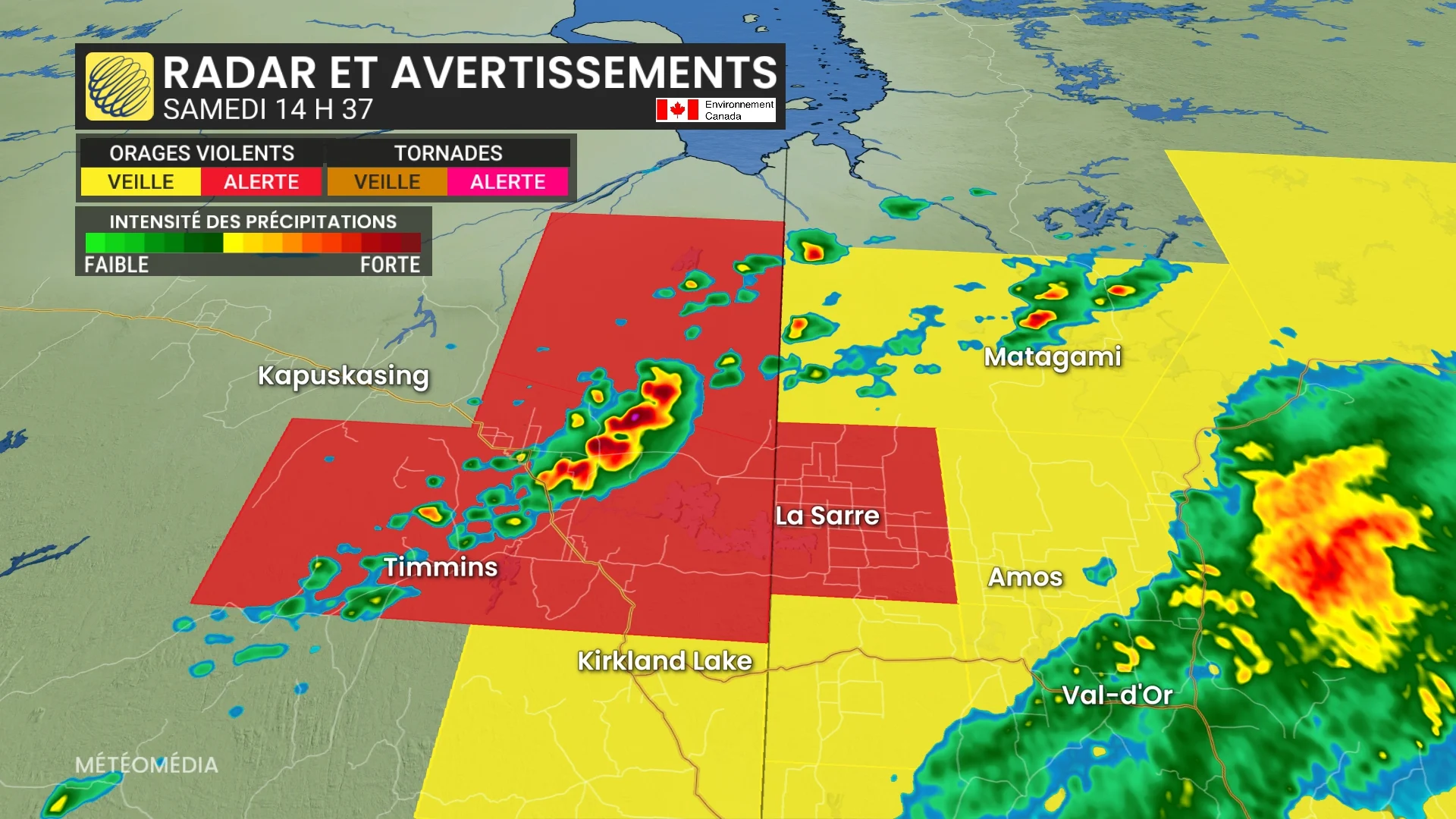 Orages violents et risque de tornades ce samedi : voyez où