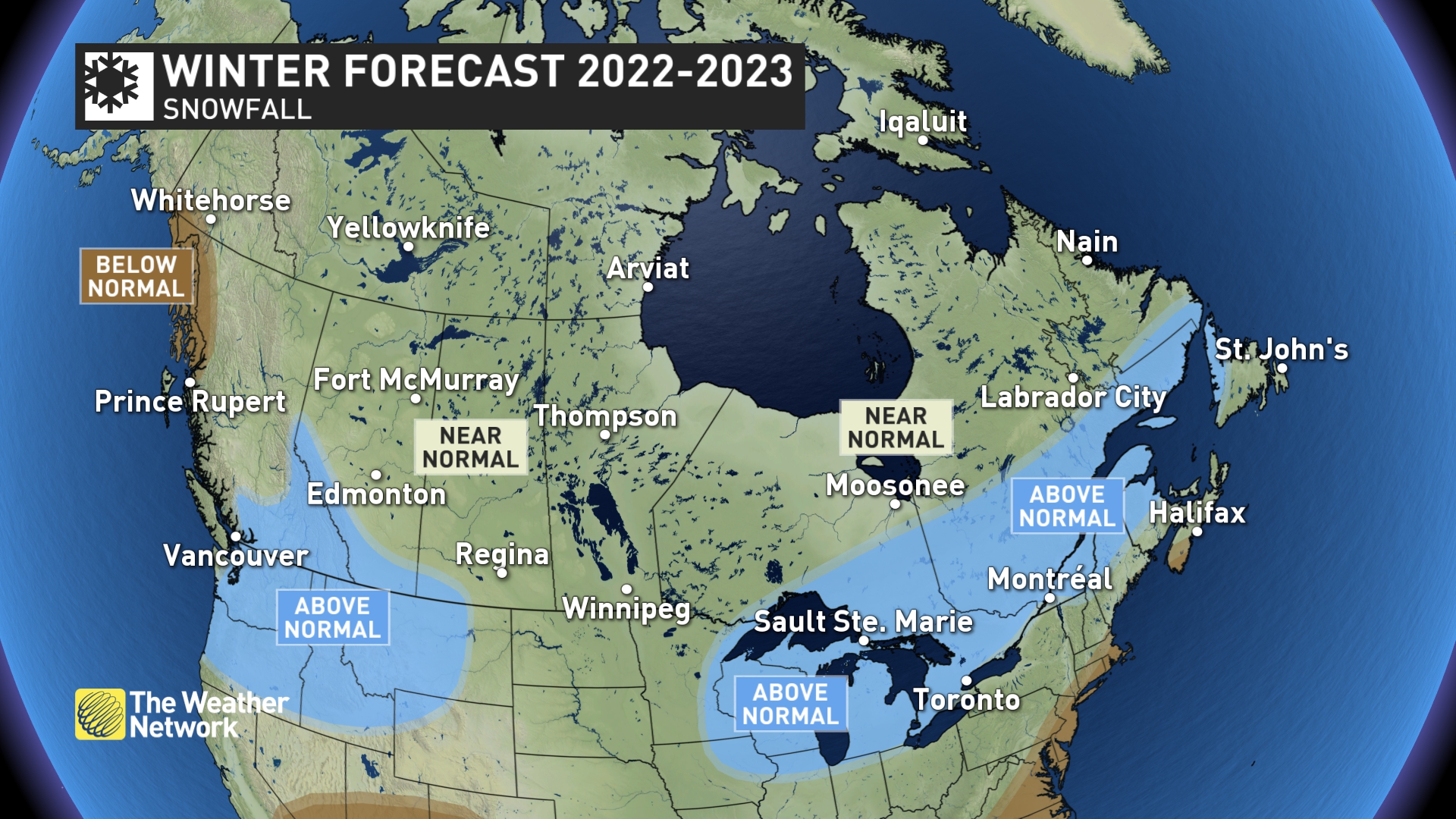 National Snowfall Outlook for Winter 2022-23