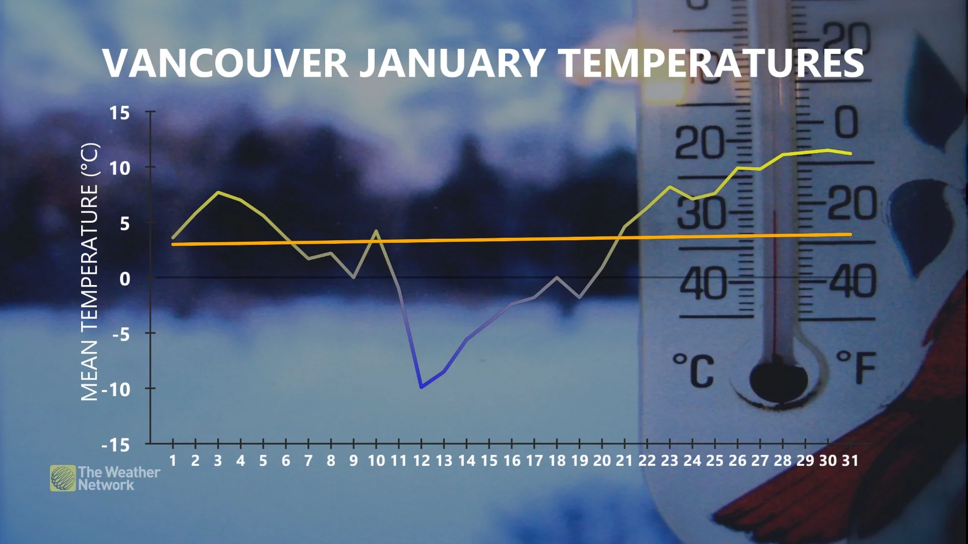 Vancouver January 2024 temperatures