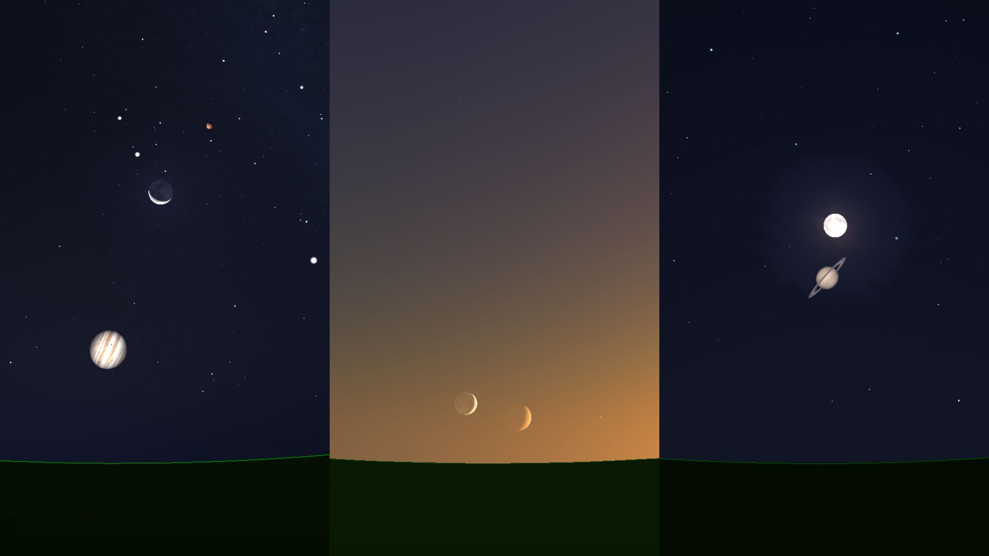 The planets visit the Moon in the sky throughout September - The