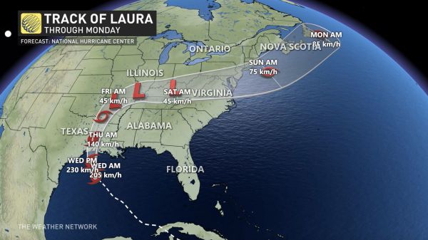 50+ Hurricane Laura Tracker Canada Pictures