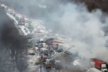 Major vehicle pileup occurs amid snow squalls on Pennsylvania highway 