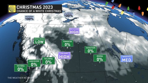 Where has the snow gone? Most Canadians will wake up to a green Christmas