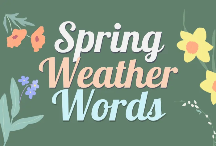 Spring weather words you need to know