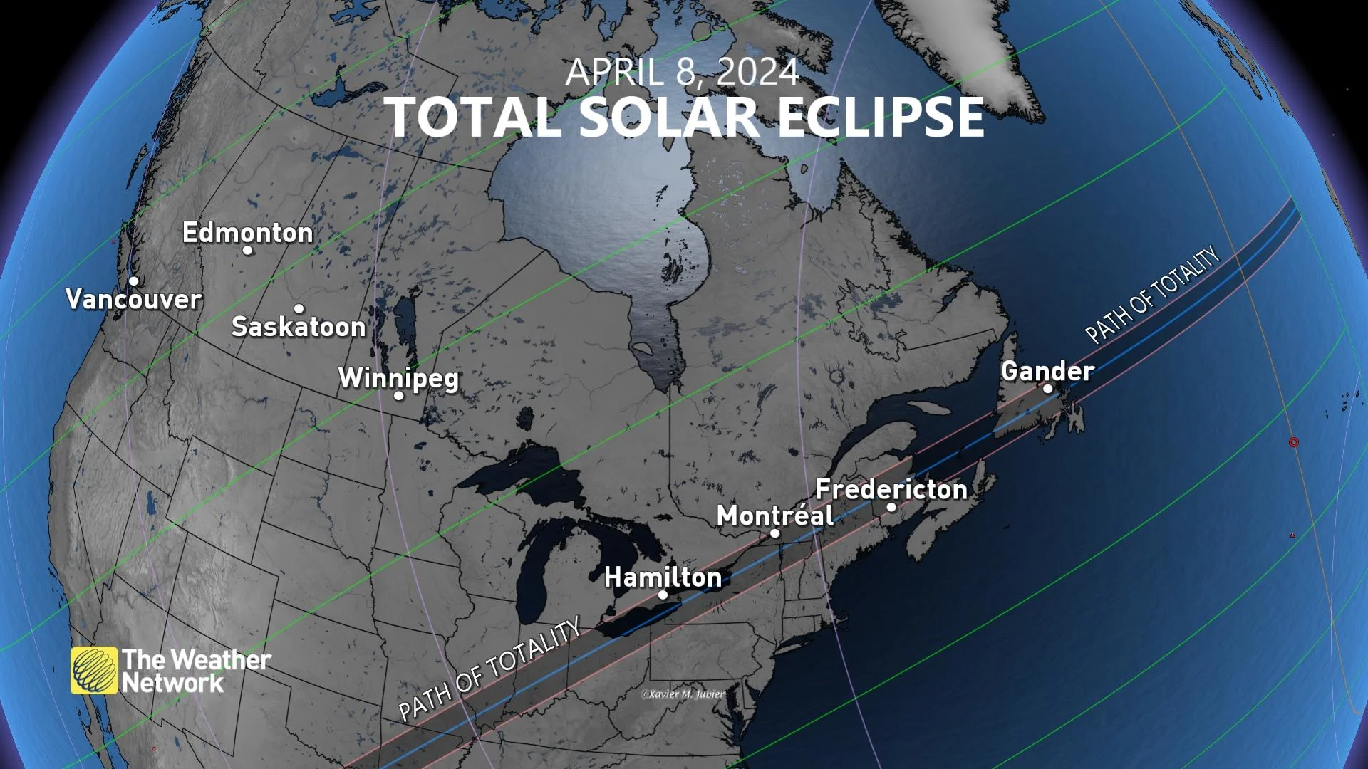 April 8 2024 Eclipse Path Across U.S. And Canada (Baron)