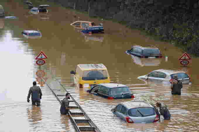 Germany floods/REUTERS