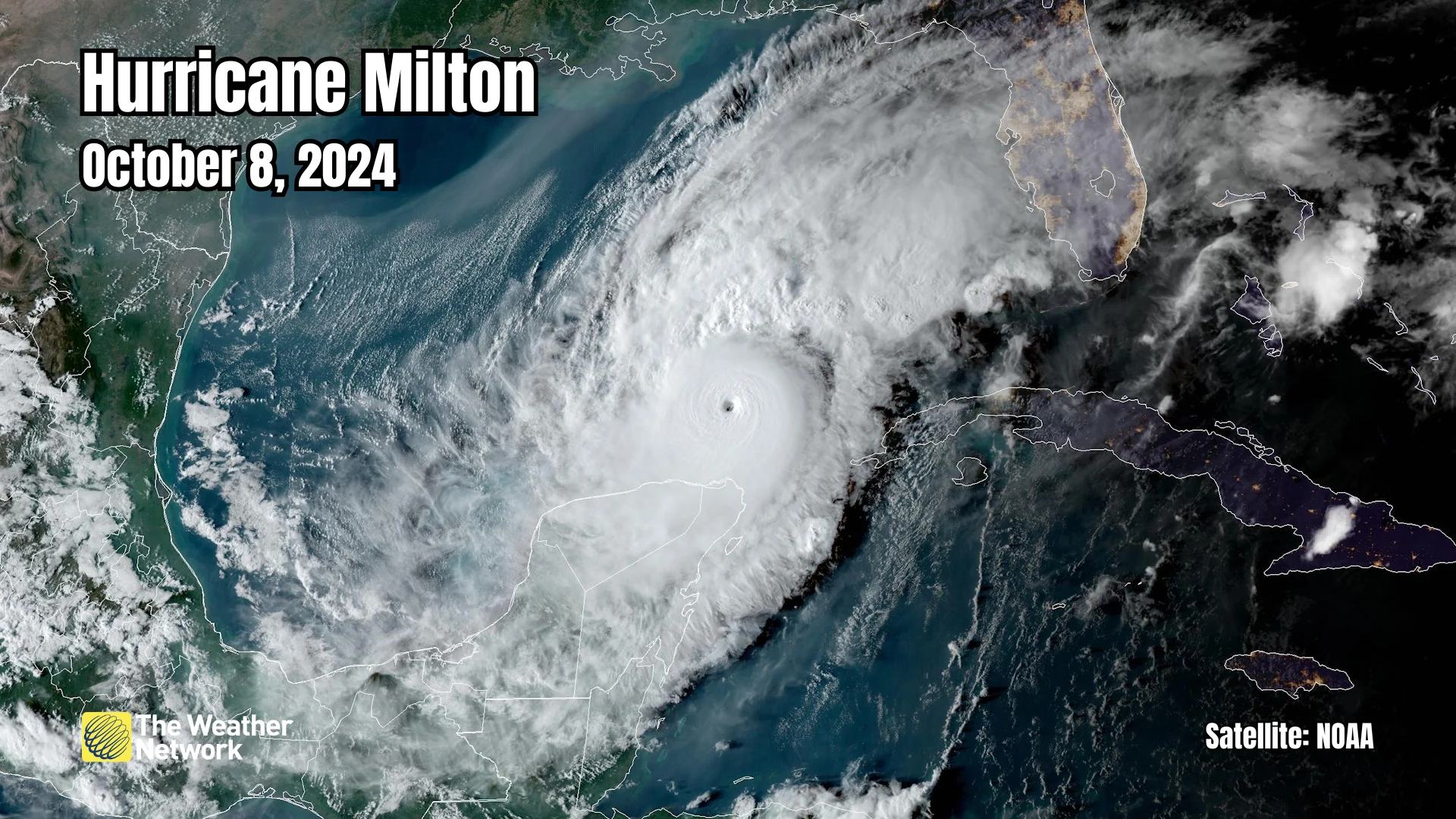 (NOAA) Hurricane Milton Satellite October 8 2024
