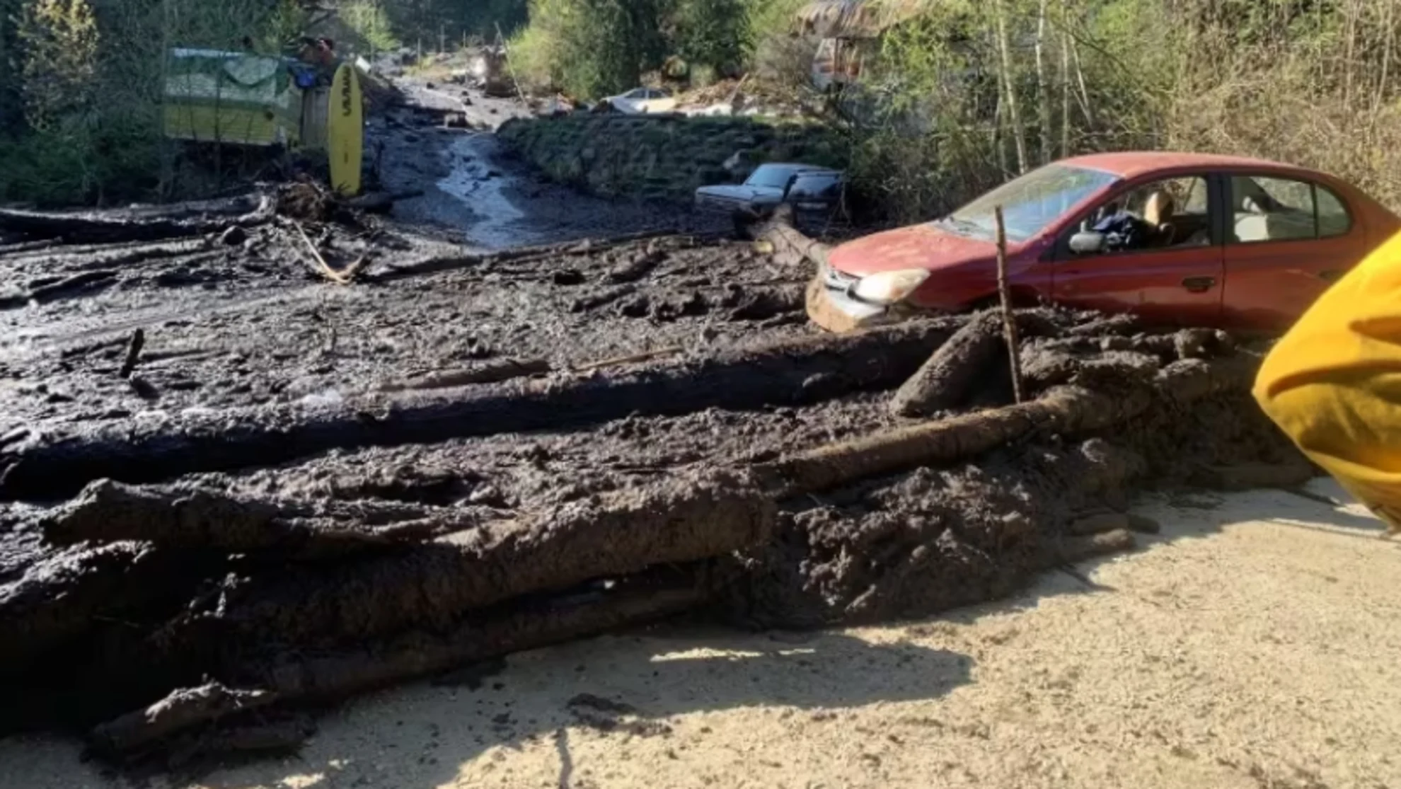 Evacuation order, alerts remain in place after landslide in Vallican, B.C.