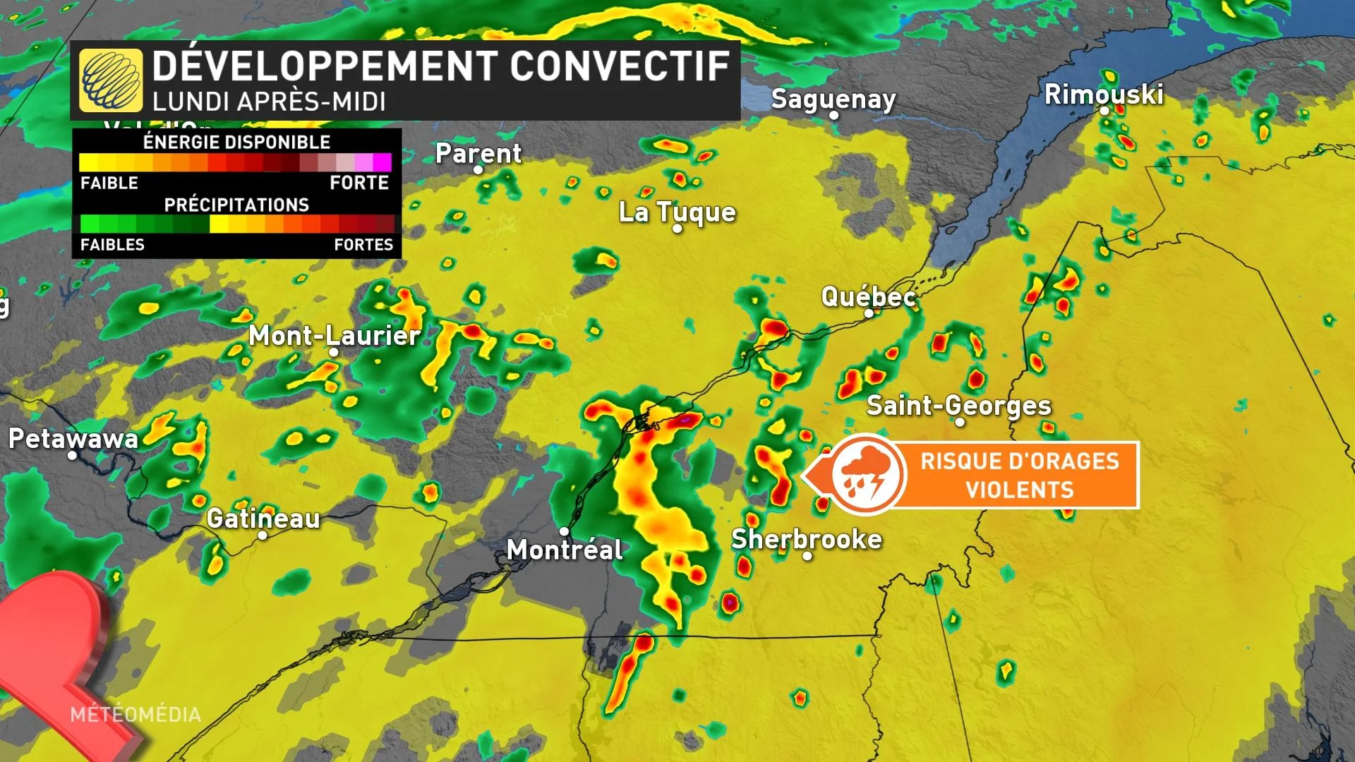 Orages développement convectif