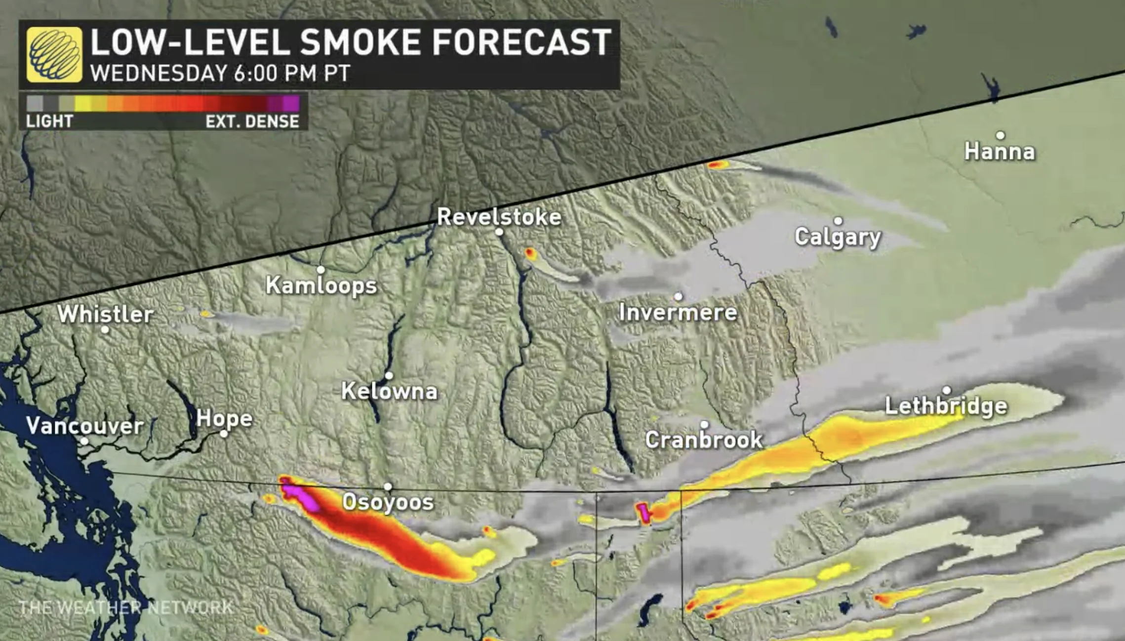 B.C. smoke forecast - Sept. 6, 2022