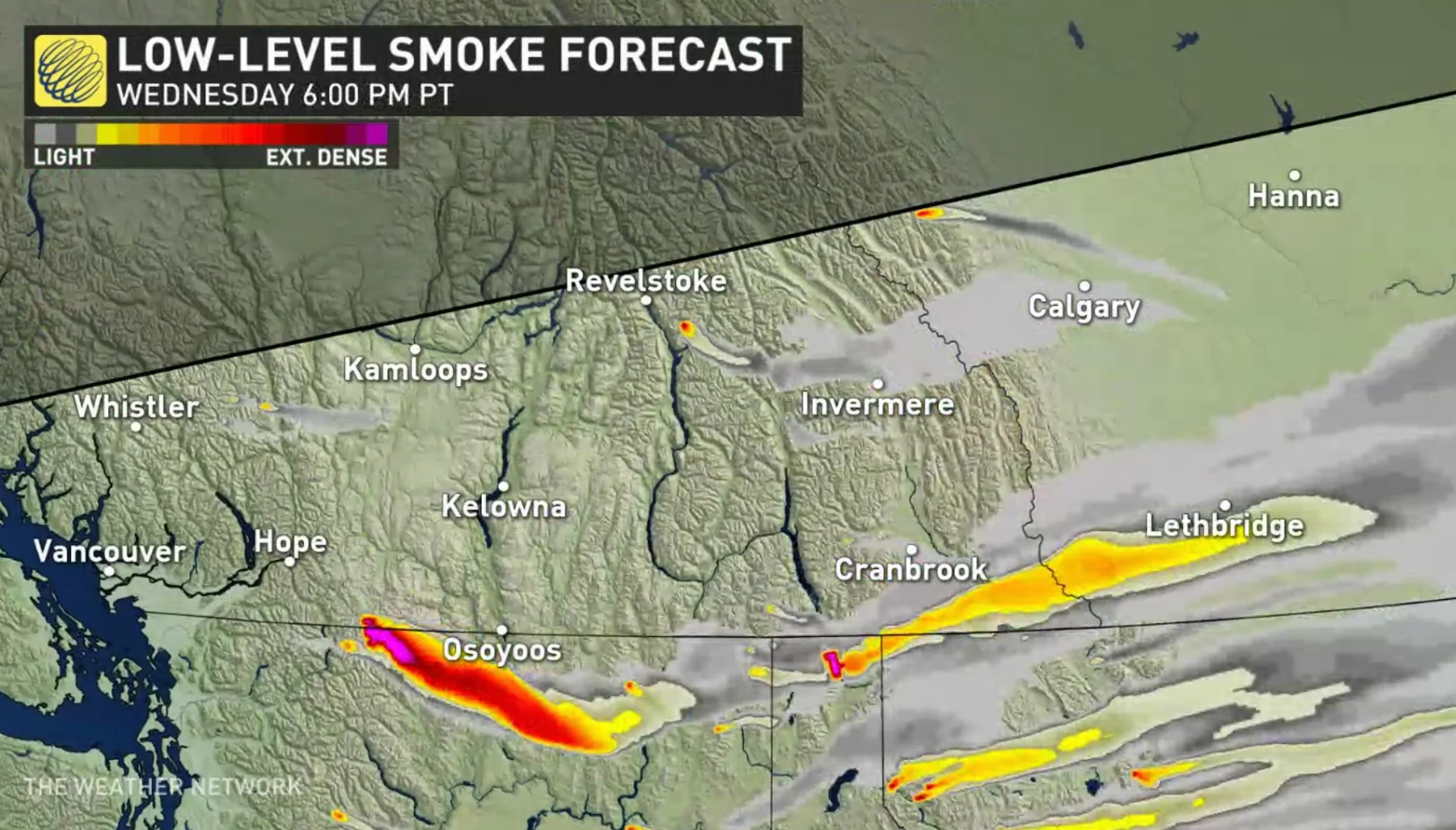 B.C. smoke forecast - Sept. 6, 2022