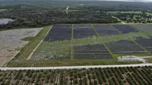 Photos reveal dramatic aftermath of tornado hitting a solar farm