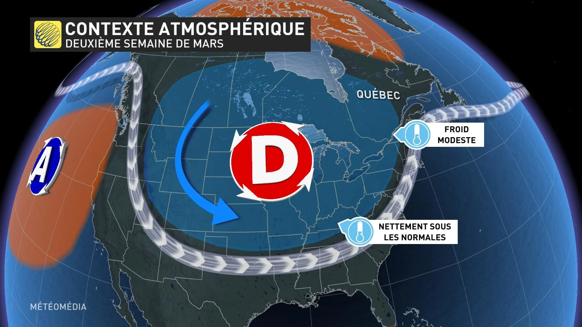 Contexte atmosphérique deuxième semaine de mars