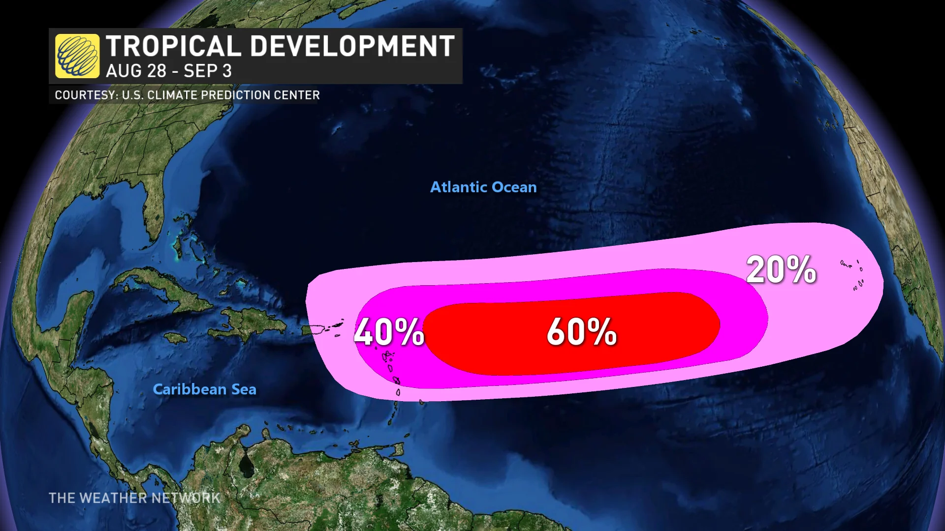 tropical development probs labour day