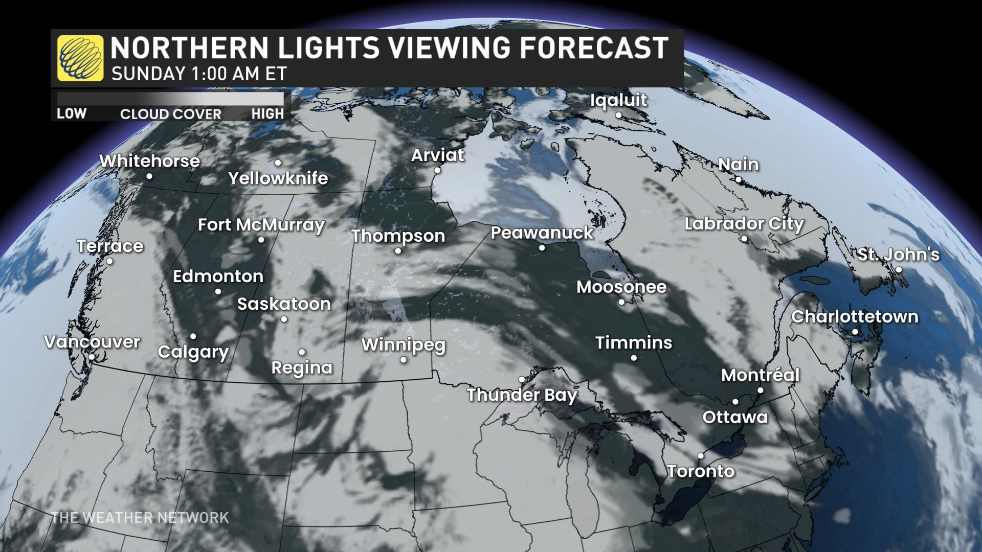 aurora viewing forecast Saturday night