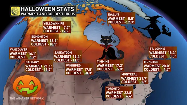 Trick or treat? Canada's wicked, record-setting Halloween weather - The ...