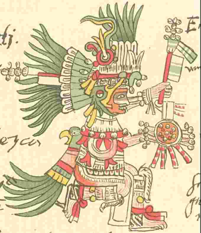 Aztec god Huitzilopochtli Wikimedia