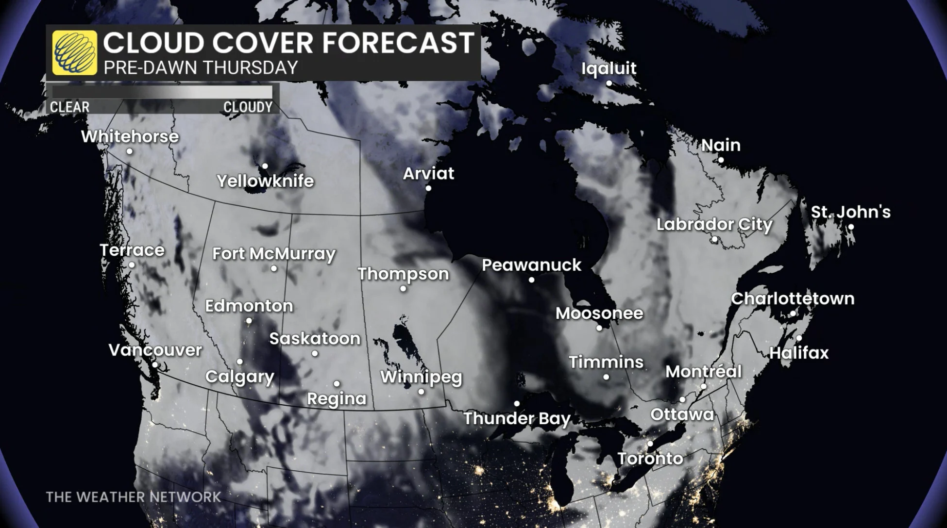 Aurora - Cloud Forecast - Dec 4 Morning