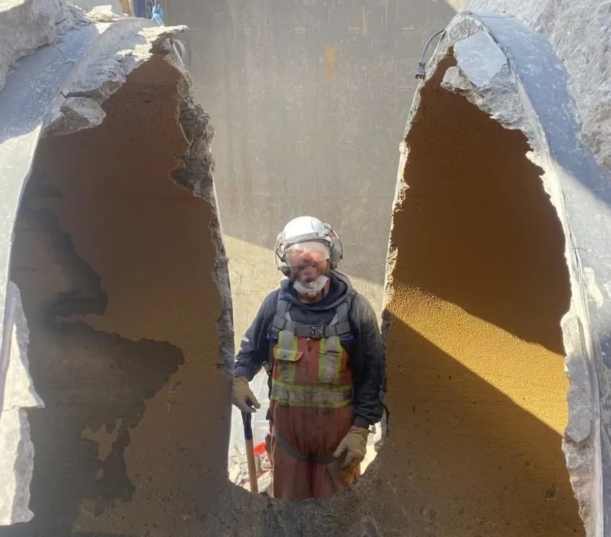 CBC: The City of Calgary said the first cuts to the damaged pipe were made over the weekend. (City of Calgary)