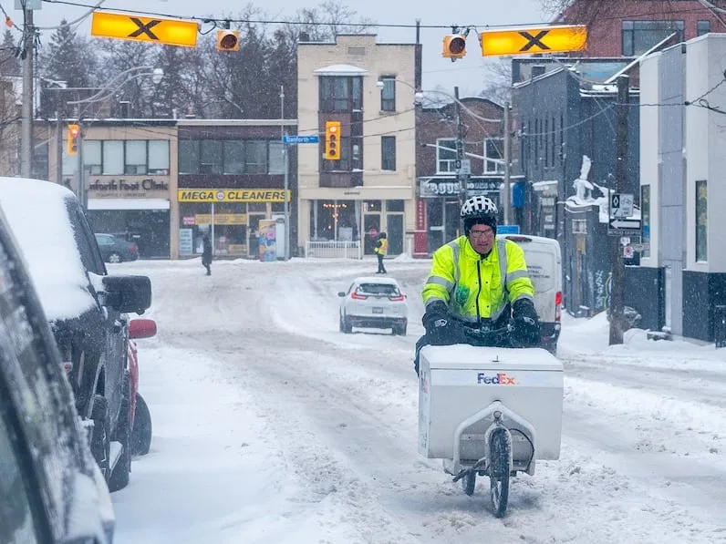 (CBC) Snow falls in Toronto on Feb. 18, 2026. (Alan Habbick/CBC)