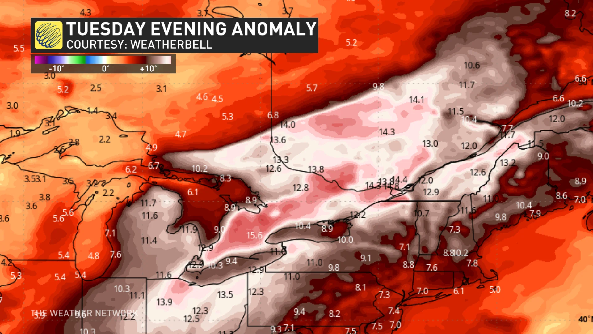 Negative anomaly forecast