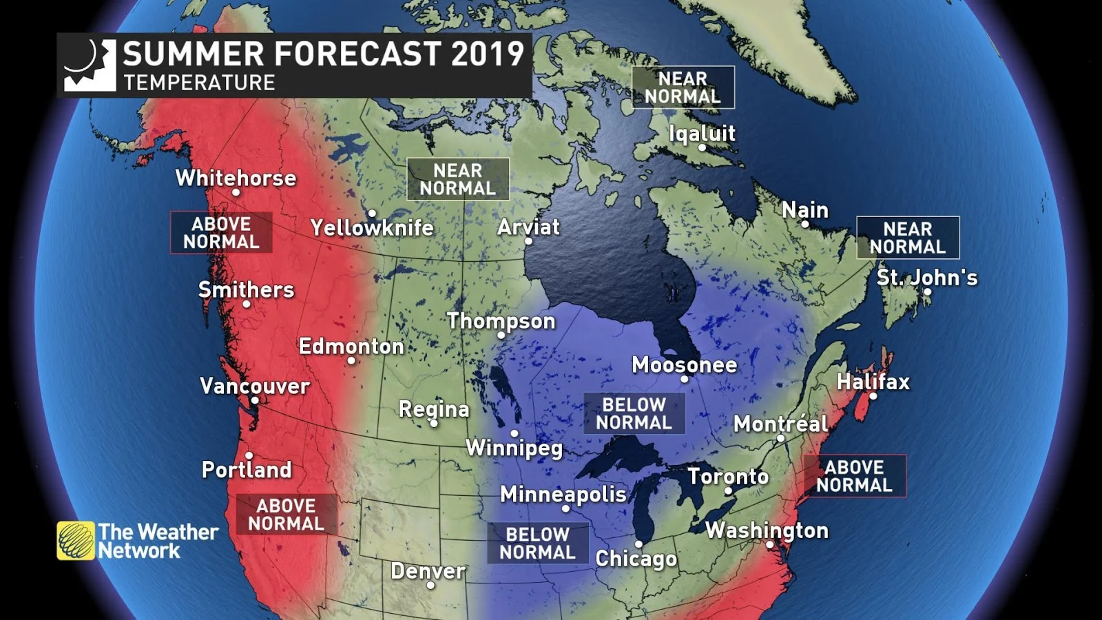 UPDATED: What we expect for the heart of Canada's summer season