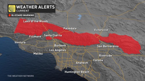 california blizzard warnings