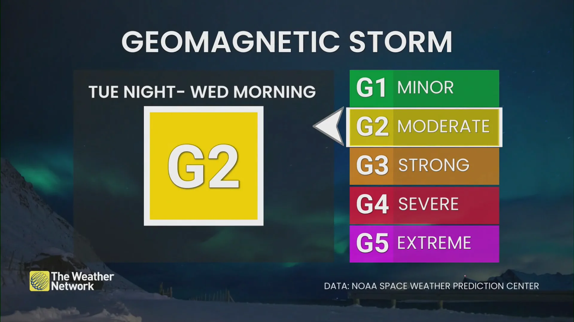 G2 storm April 22-23 2025