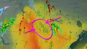 Thursday severe storm risk in parts of Manitoba includes threat of large hail and funnel clouds
