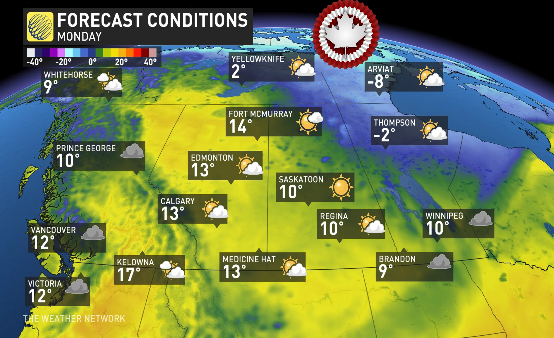 Western Canada Election Day Forecast