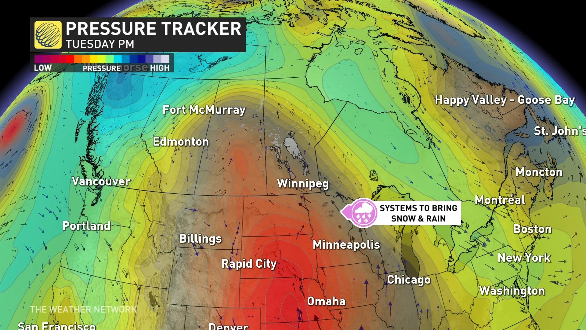 Pressure Tracker Tuesday PM