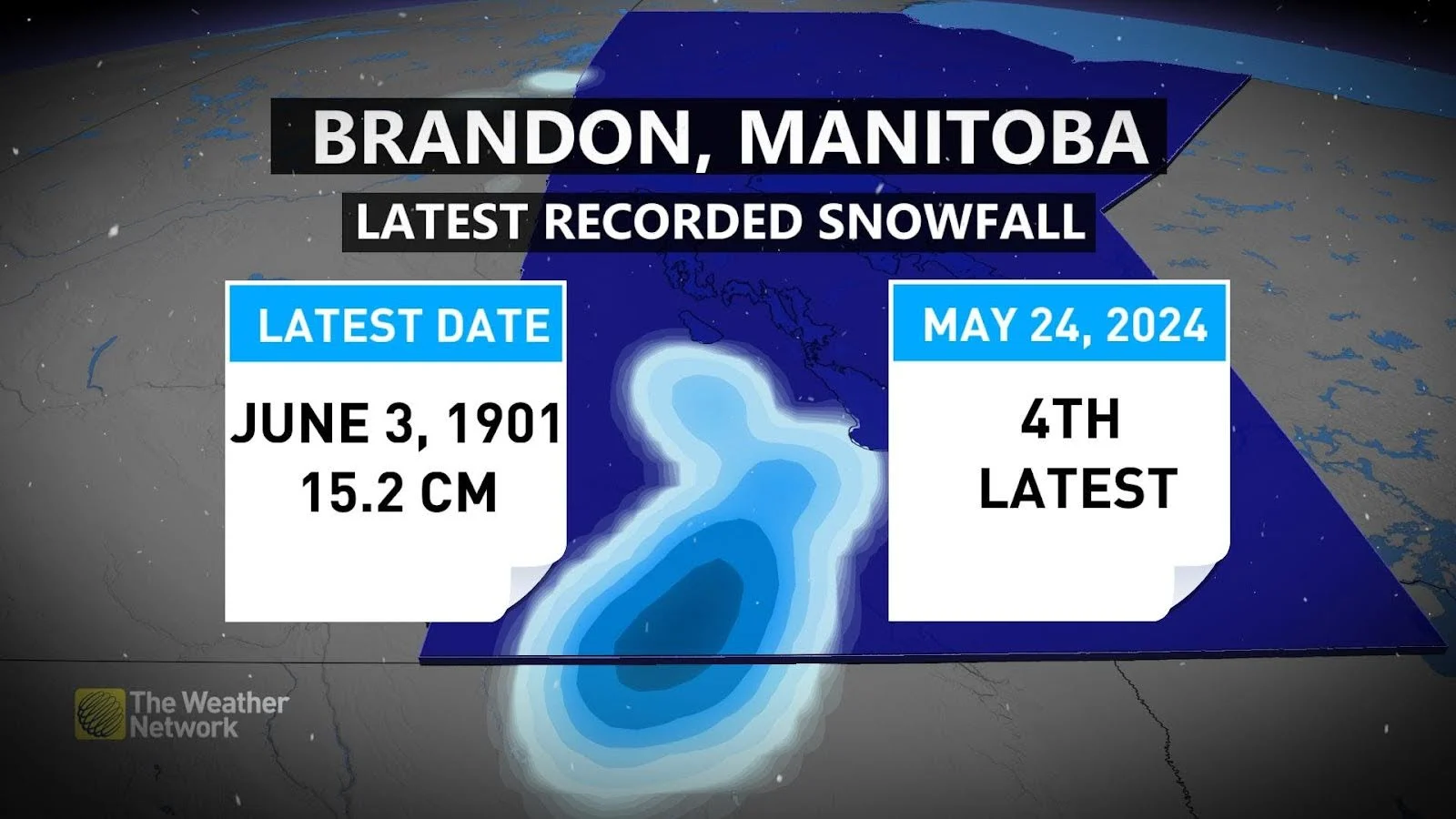 Brandon Manitoba Latest Snowfalls