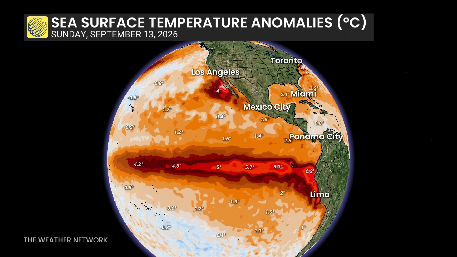 El Niño SST Anomalies September 13 2026