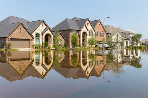 homes flooded after hurricane harvey in texas (michelmond/ iStock/ Getty Images Plus)