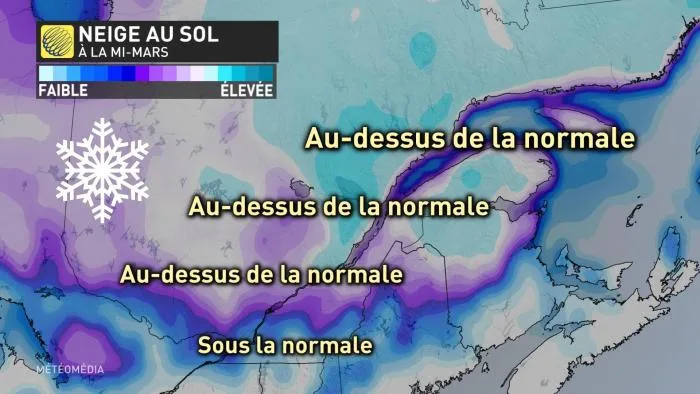 NEIGE AU SOL VS NORMALE