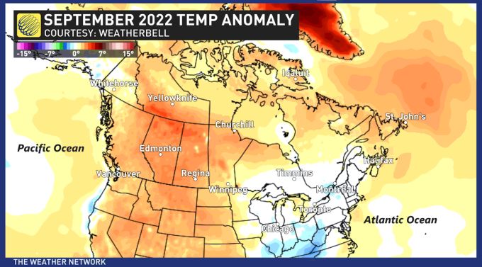 September 2022 Temperature Anomaly