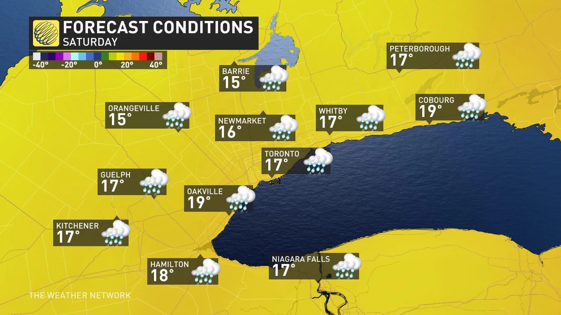 Baron - Southern Ontario Saturday temps